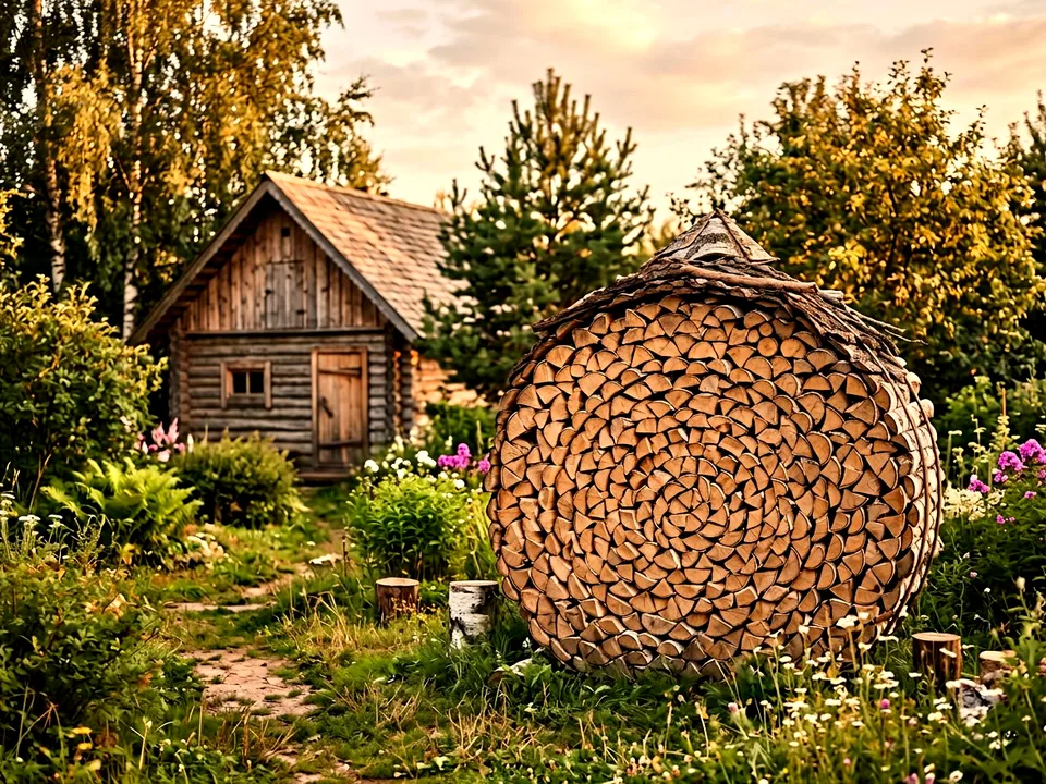 Дуб + укладка в дровник, Павловская слобода, улица Печная, 44